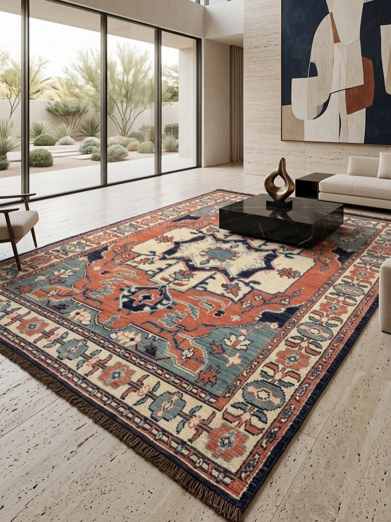 فرش طرح مهرگان سایز شش متر